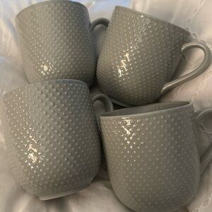 West Elm Textured Stoneware Mug Sets (4)